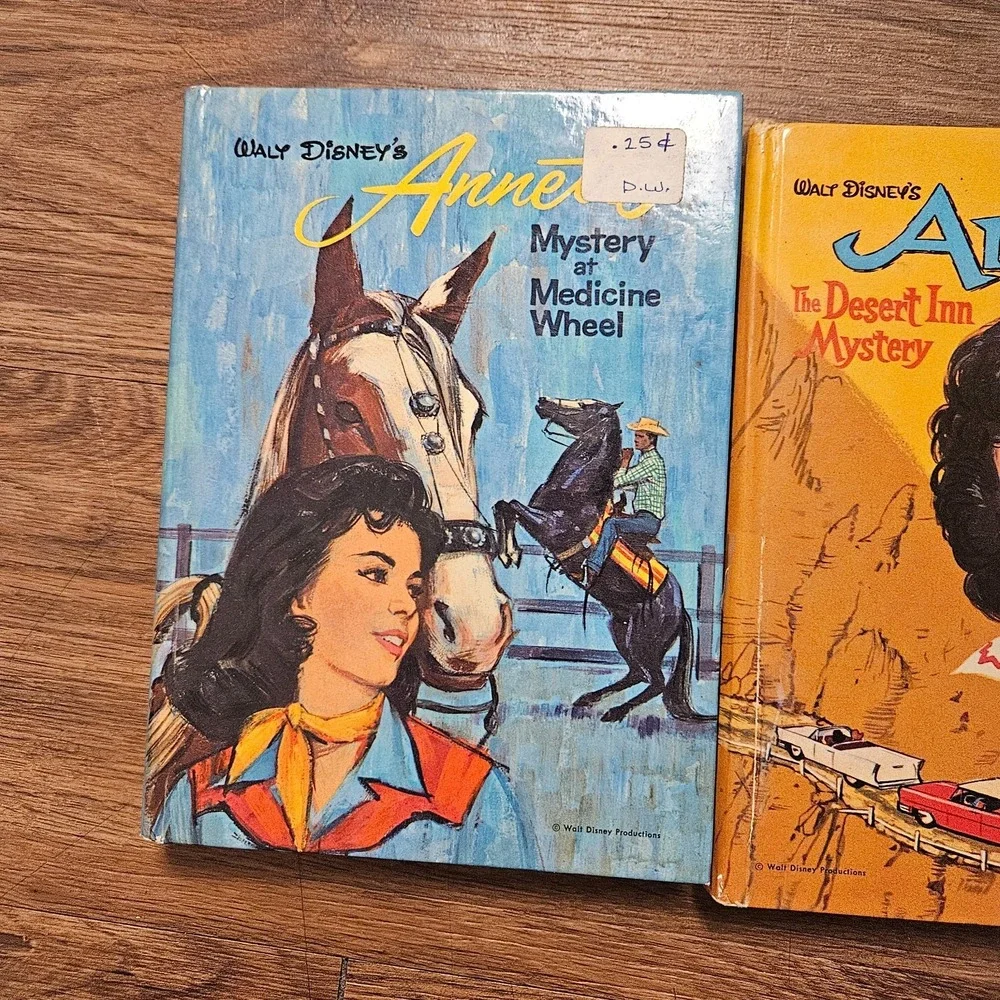 Lot of‎ 2 Vintage 1960s Walt Disney's Annette Mystery Book - The Desert Inn HB